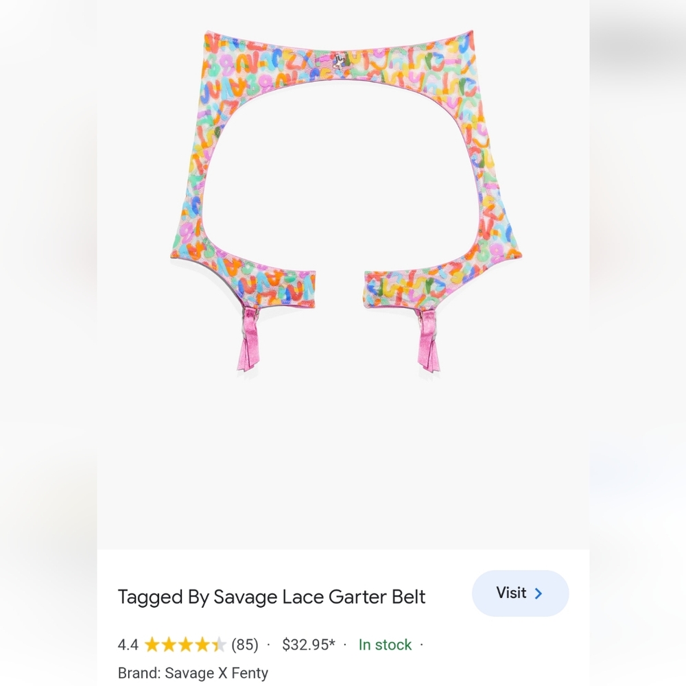 Savage X Fenty garter NWOT - Picture 7 of 7